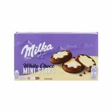 Bolachas Mini Stars com Chocolate Branco Milka 150g