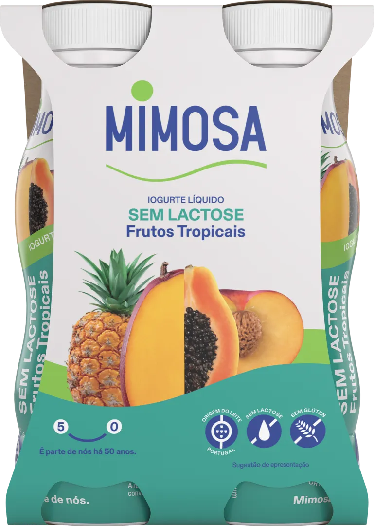 Iogurte Líquido sem Lactose Frutos Tropicais Pack 4