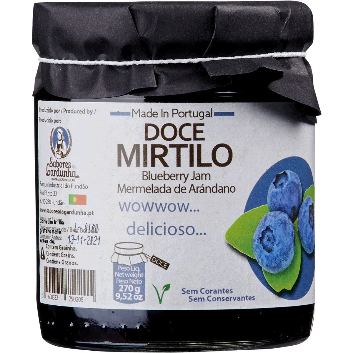 Doce de Mirtilos 270 g
