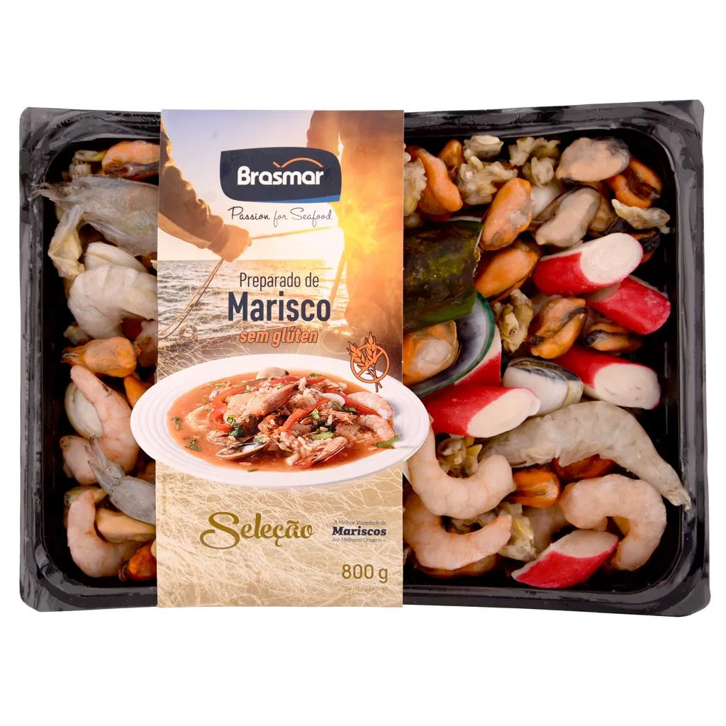 Preparado de arroz de marisco sem gluten, 800g