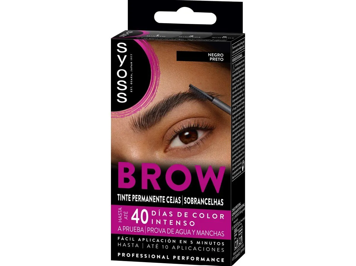 Coloraçao Syoss brow tint preto
