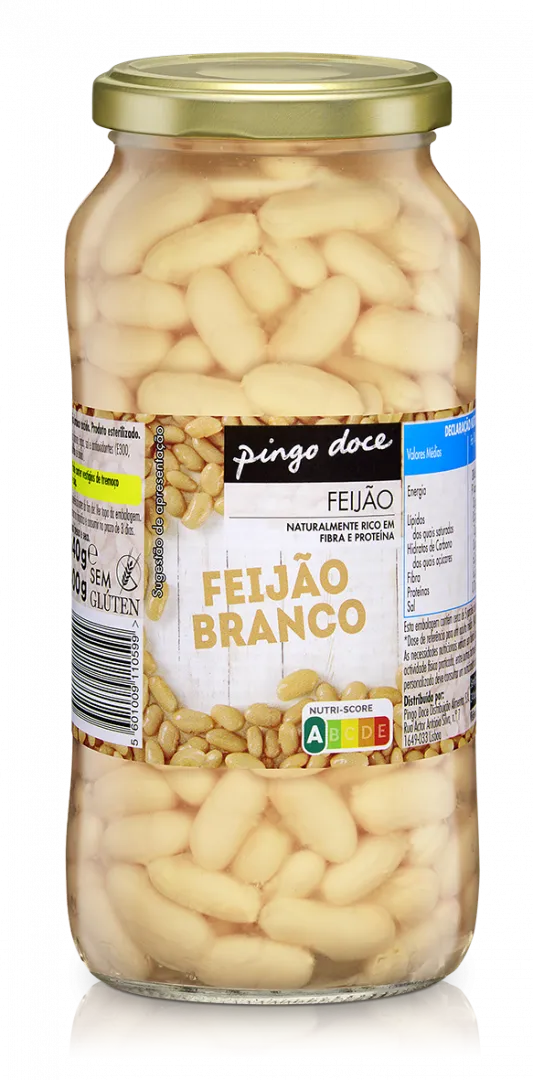 Feijão Branco Cozido em Frasco