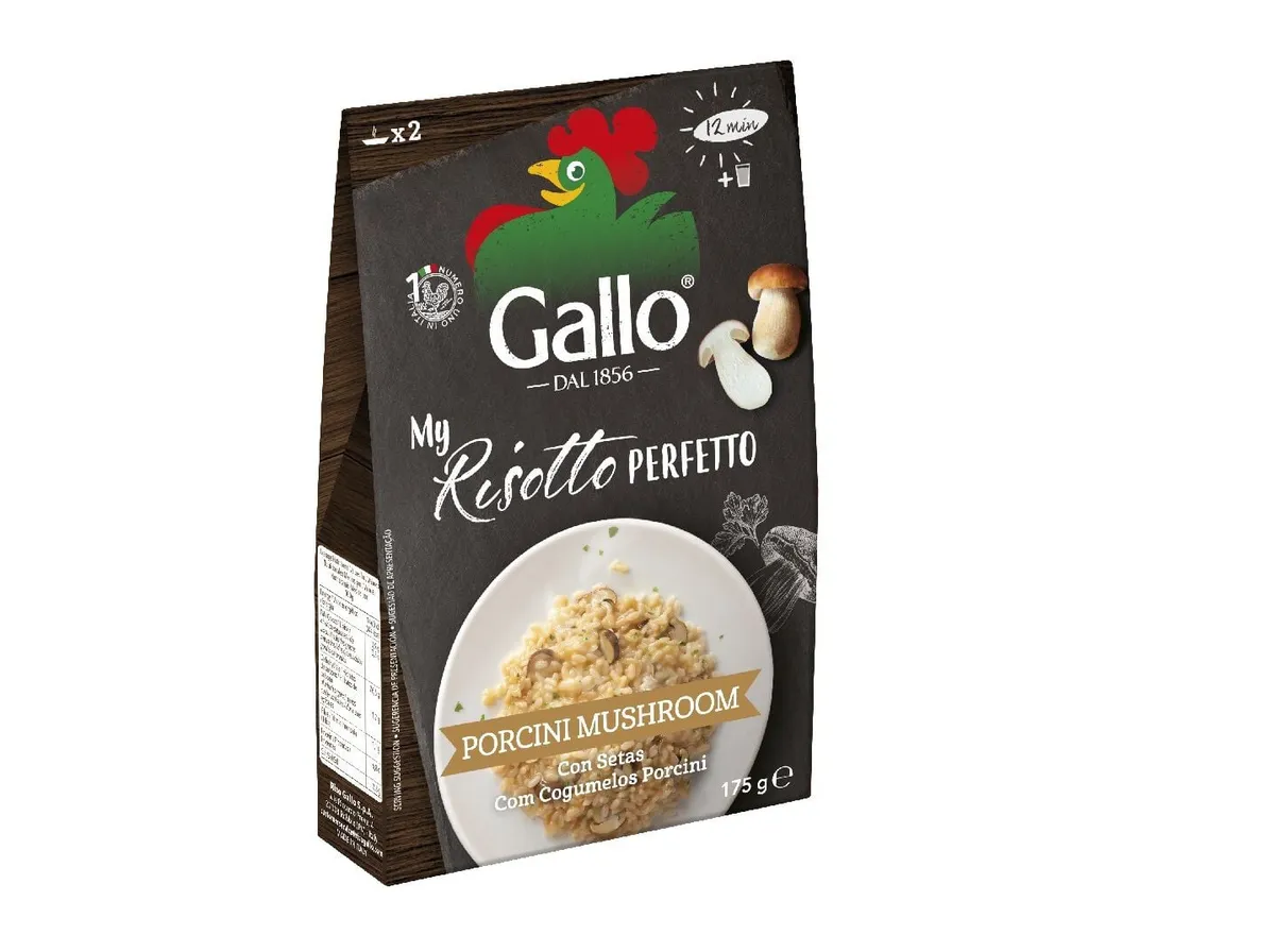 Risotto RISO Gallo pronto com cogumelos porcini 175 g
