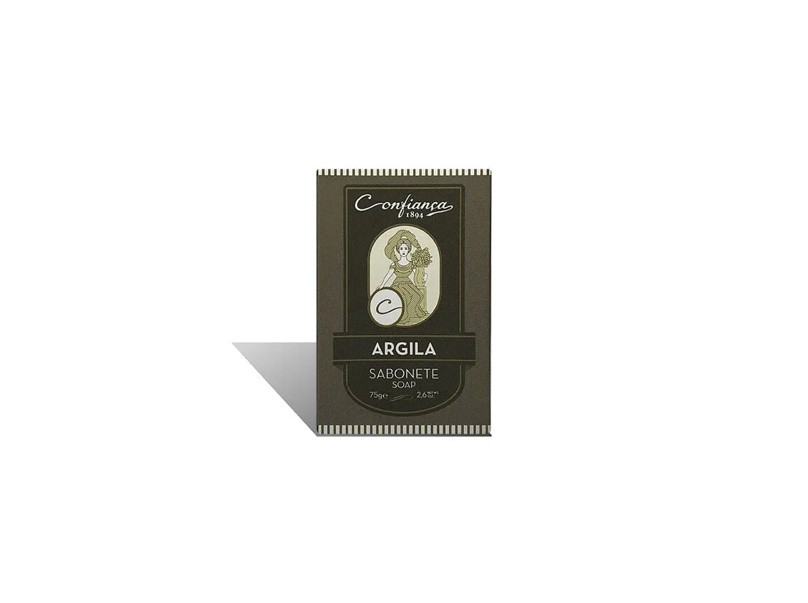 Sabonete Confiança argila cinza 75 g