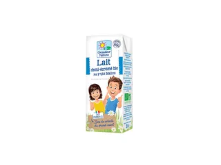 Leite grandeur nature meio gordo UHT 200 ml G. NATURE