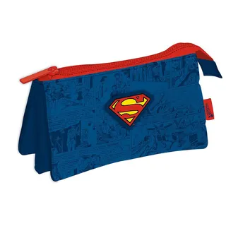 Estojo Triplo 21Cm Superman