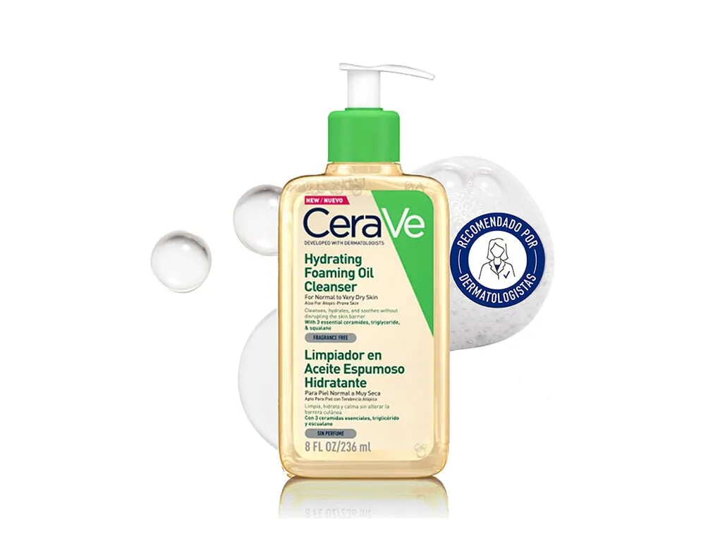 Oleo espuma Cerave limpeza hidratante 236 ml