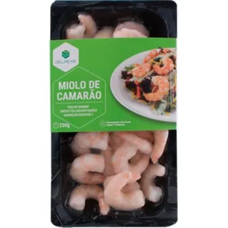 Miolo de Camarão 40/60 embalagem 250 g - Gelpeixe