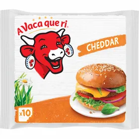 Queijo Cheddar Fundido Fatiado A Vaca que ri
