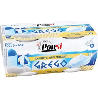 Iogurte Tipo Grego Natural Açucarado 4x125g PorSi