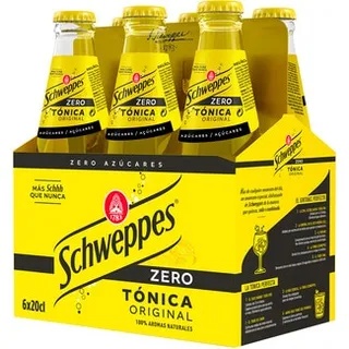 Água Tónica Zero Pack 6 unidades embalagem 20 cl - Schweppes