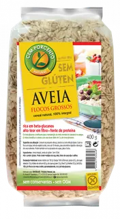 Flocos de Aveia Grossos sem Glúten Cem Porcento