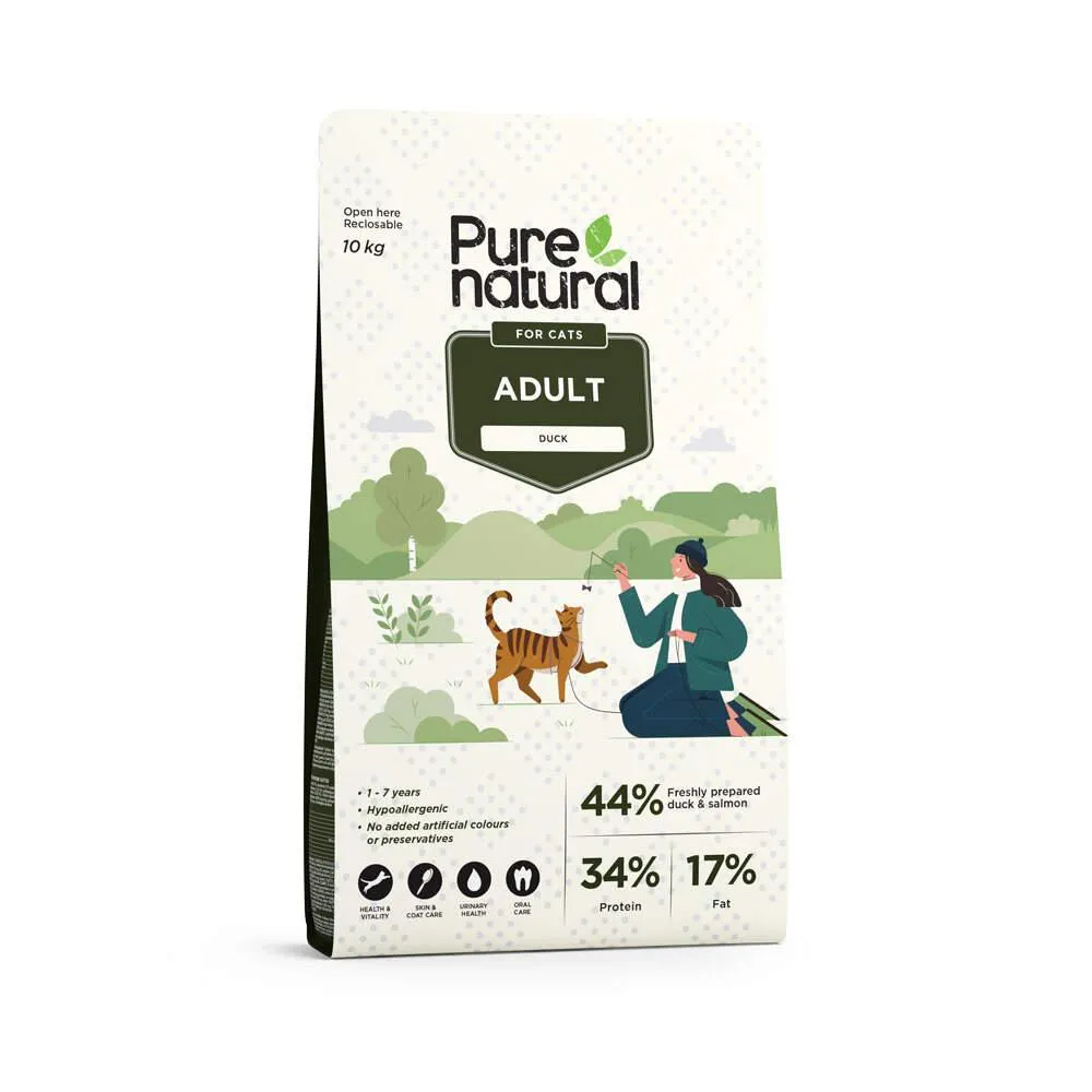 Ração para Gato Adulto Pato Purenatural