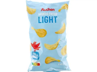 Batatas Auchan fritas lisas light 150 g