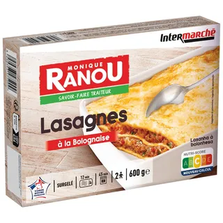 Lasanha a Bolonhesa 600g Monique Ranou