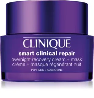 Clinique Smart Clinical™ Repair Overnight Recovery Cream + Mask máscara e creme hidratante de noite para regeneração e renovação de pele 50 ml