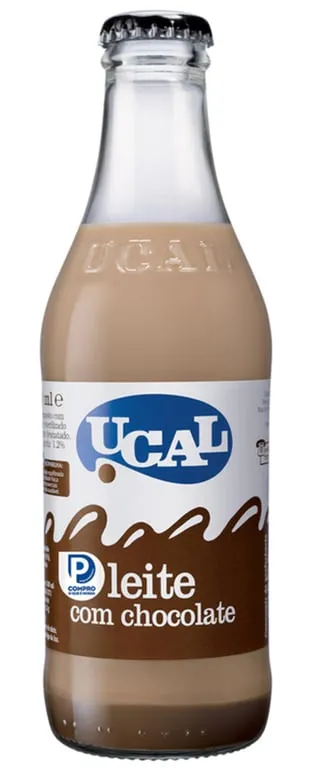 Leite Ucal com chocolate garrafa 250 ml