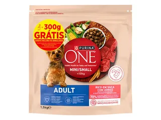 Ração cão one mini adulto vaca 1,2 kg+300 g PURINA ONE