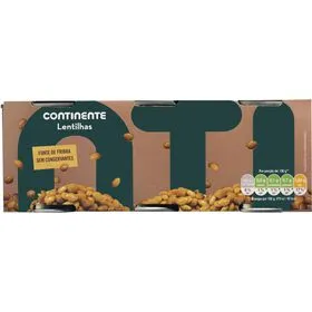 Lentilhas Cozidas Continente