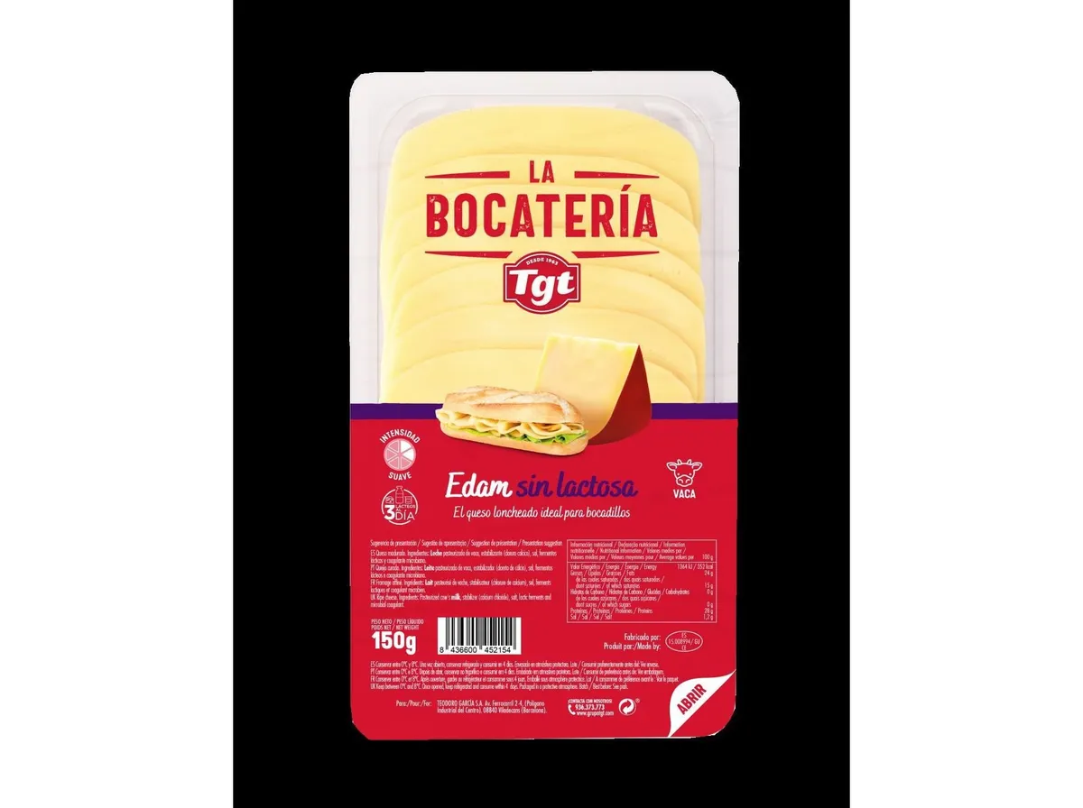 Queijo edam sem lactose LA Bocateria fatias 150 g