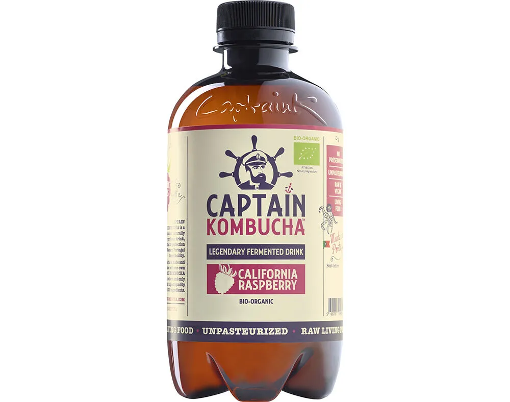 Kombucha THE Gutsy Captain framboesa bio 400 ml