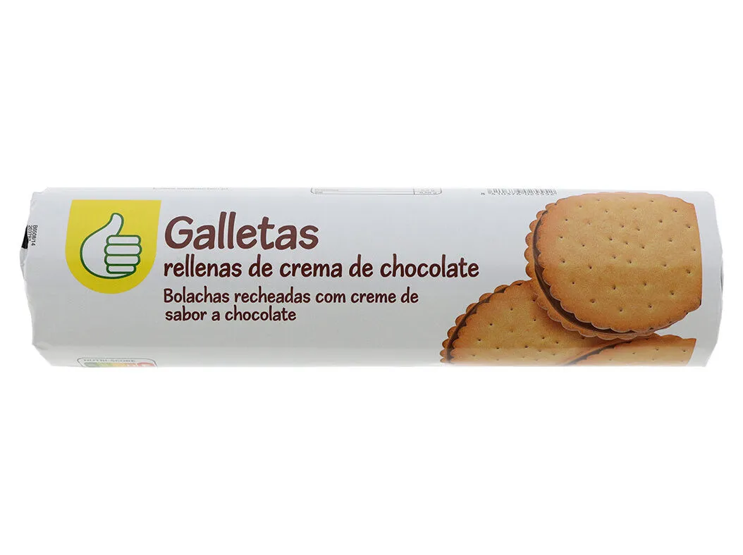 Bolacha Polegar recheada c/ chocolate 500 g