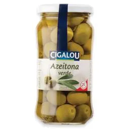 Azeitona verde, embalagem de 210 g Cigalou