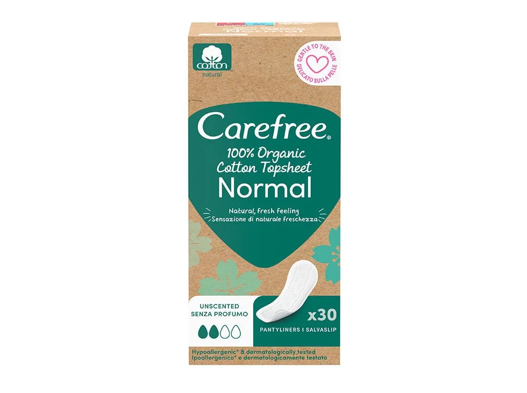 Penso diário Carefree organic normal 30 un