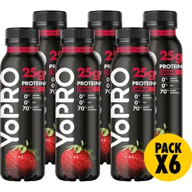 Iogurte Líquido Proteína Morango e Framboesa Yopro Danone