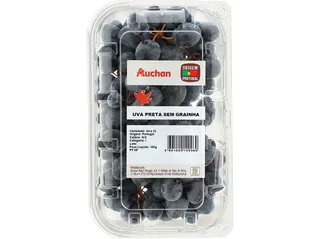 Uva preta sem grainha Auchan 500 g