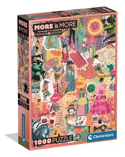 Puzzle More Is More: Fashion & Design - 1000 Peças - Clementoni