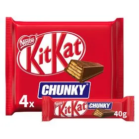 Snack de Chocolate de Leite Chunky Kit Kat
