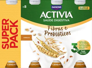 Iogurte Líquido Bífidus Cereais Pack 8 Activia Danone