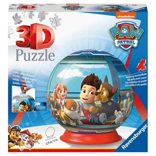 Puzzle 3D Redondo Patrulha Pata - 72 Peças - Ravensburger