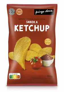 Batatas Fritas Onduladas Ketchup Pingo Doce