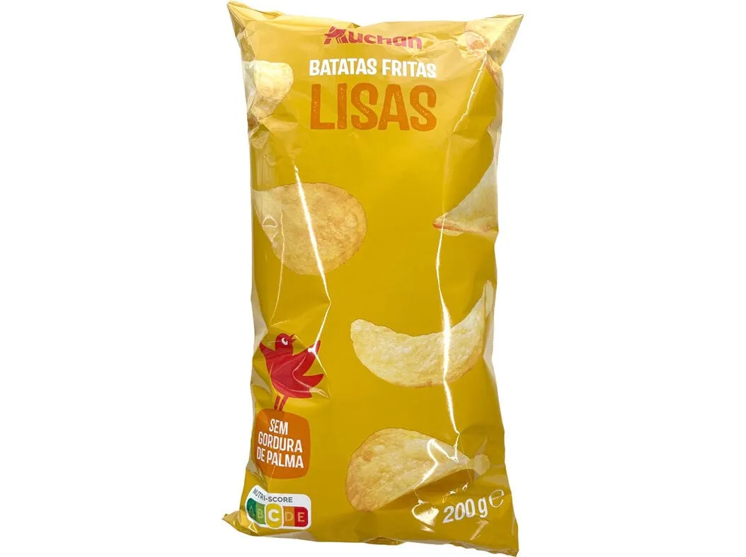 Batatas Auchan fritas lisas girassol 200 g