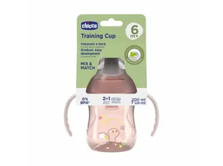 Copo aprendizagem Chicco 6m rosa 200 ml