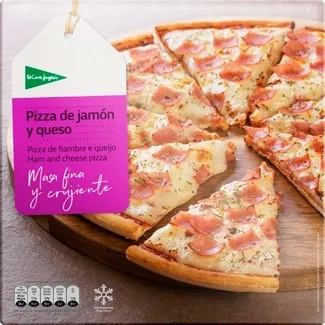 Pizza de Fiambre e Queijo embalagem 380 g - El Corte Inglés