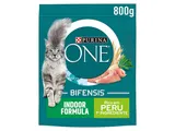 Ração para gato Purina ONE indoor com perú 800 g