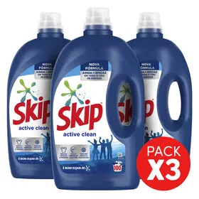 Detergente Máquina Roupa Líquido Active Clean Skip