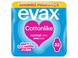 Pensos higiénicos cottonlike normal com abas EVAX 32 un
