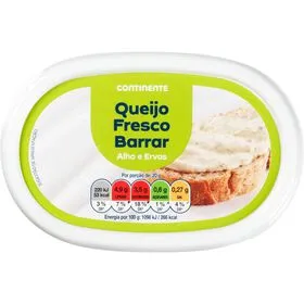 Queijo Fresco para Barrar com Alho e Ervas Continente