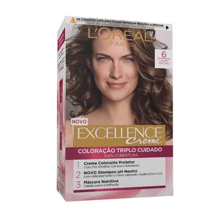 Coloração Permanente Excellence Creme Louro Escuro 6 L'oreal