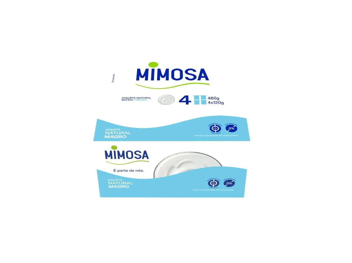 Iogurte magro Mimosa natural 4 x 120 g