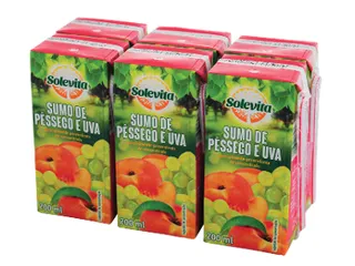 Solevita Sumo de Pêssego e Uva