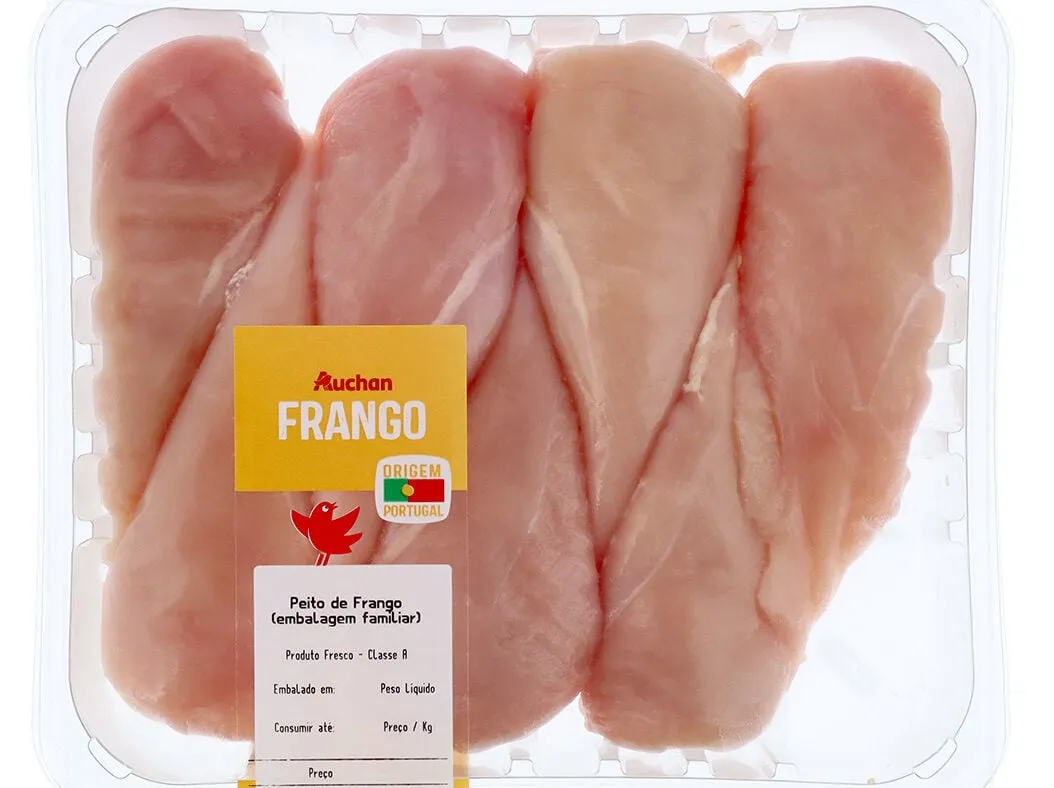 Peito de frango Auchan embalagem familiar kg