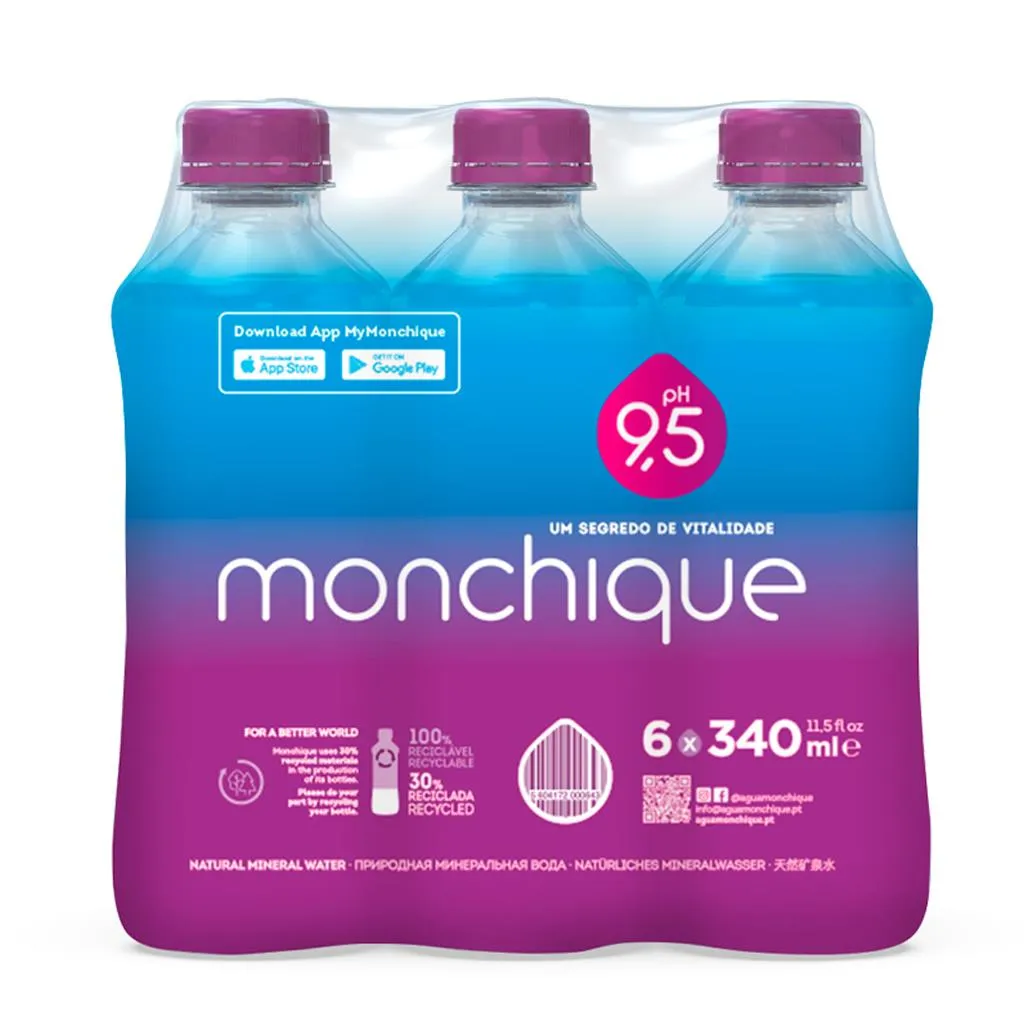 Água mineral natural, 6x0.34 l