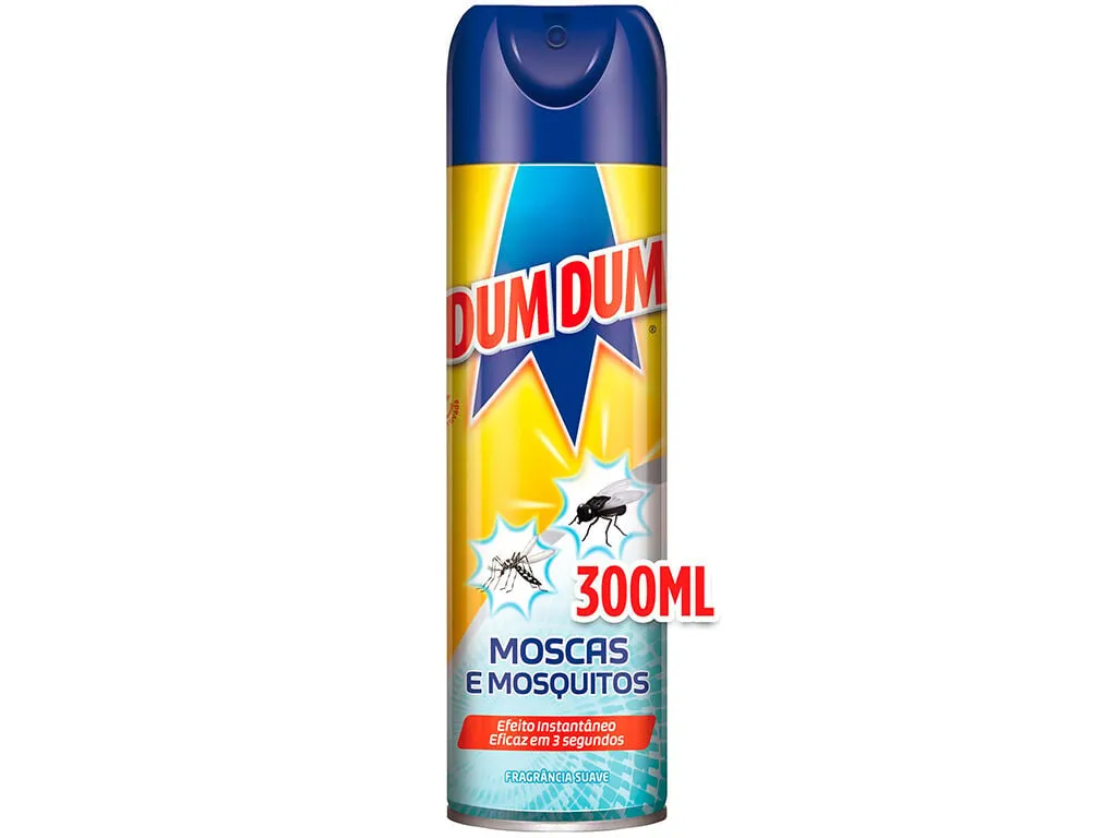 Insecticida DUM DUM spray moscas e mosquitos 300 ml