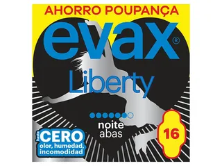Pensos higiénicos liberty noite com abas EVAX 16 un