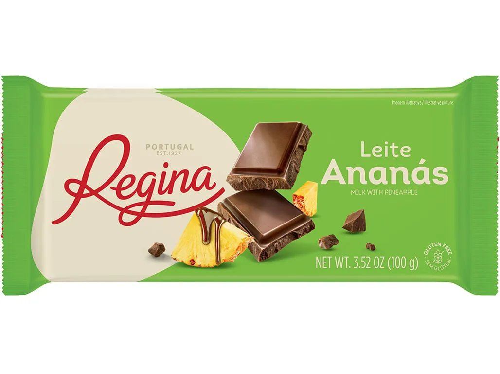 Chocolate leite Regina sabor ananás 100 g